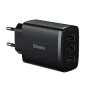 Mobilo tālruņu, planšetdatoru, GPS lādētāji - Baseus Compact Quick Charger, 3x USB, 17W (Black) CCXJ020101 - ātri pasūtīt no ražotāja
