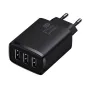 Mobilo tālruņu, planšetdatoru, GPS lādētāji - Baseus Compact Quick Charger, 3x USB, 17W (Black) CCXJ020101 - ātri pasūtīt no ražotāja