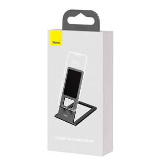 Telefonu statīvi - Baseus Rails Phone Ring Stand/Holder Grey LUKP000013 - ātri pasūtīt no ražotāja