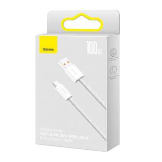 Cables - Cable USB to USB-C Baseus Dynamic Series, 100W, 2m (white) CALD000702 - quick order from manufacturer