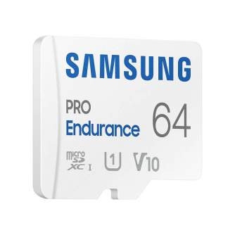 Sortimenta jaunumi - Memory card Samsung Pro Endurance 64GB + adapter (MB-MJ64KA/EU) MB-MJ64KA/EU - ātri pasūtīt no ražotāja