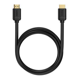 Video vadi, kabeļi - Baseus High Definition Series HDMI 2.0 cable, 4K 60Hz, 1.5m (black) WKGQ030201 - perc šodien veikalā un ar piegādi
