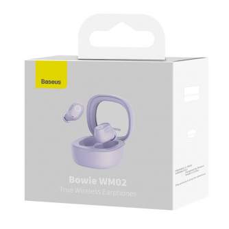 Austiņas - Bezvadu austiņas Baseus Bowie WM02 TWS, Bluetooth 5.0 (Violetas) NGTW180005 - ātri pasūtīt no ražotāja