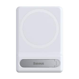 Telefonu statīvi - Baseus Foldable Magnetic swivel stand holder for iPhone MagSafe (white) LUXZ010002 - ātri pasūtīt no ražotāja