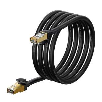 Sortimenta jaunumi - Baseus Ethernet RJ45, 10Gbps, 2m network cable (black) WKJS010301 - ātri pasūtīt no ražotāja