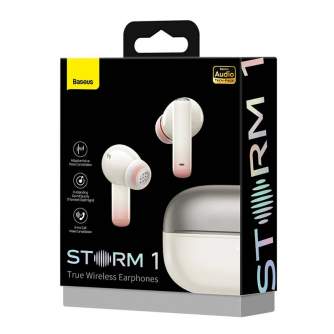 Headphones - Earphones TWS Baseus Storm 1, ANC (white) NGTW140202 - quick order from manufacturer