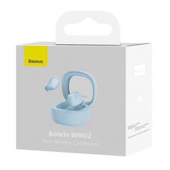 Austiņas - Wireless headphones Baseus Bowie WM02 TWS, Bluetooth 5.0 (blue) NGTW180003 - ātri pasūtīt no ražotāja