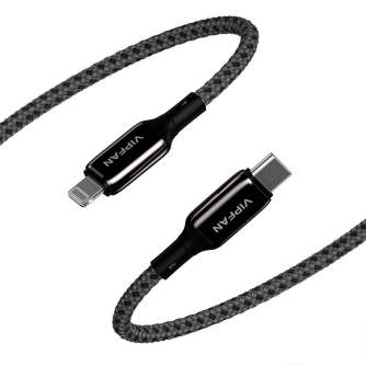 Kabeļi - USB-C to Lightning Cable Vipfan P03 1,5m, Power Delivery (black) CB-P3 - ātri pasūtīt no ražotāja