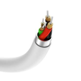 Sortimenta jaunumi - Cable Vipfan L08 USB-C to mini jack 3.5mm AUX, 10cm (white) L08 - ātri pasūtīt no ražotāja