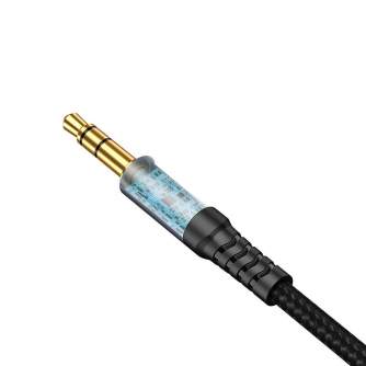 Sortimenta jaunumi - Cable Vipfan L11 mini jack 3.5mm AUX, 1m, gold plated (grey) L11 - ātri pasūtīt no ražotāja