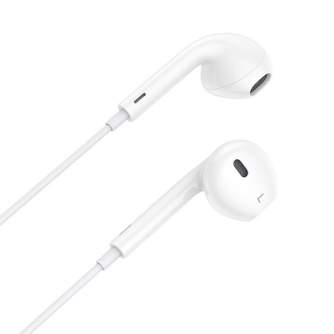 Headphones - Wired in-ear headphones Vipfan M14, USB-C, 1.1m (white) M14 - quick order from manufacturer