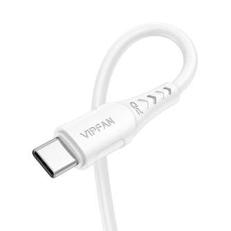Cables - USB-C to USB-C cable Vipfan P05, 60W, PD, 1m (white) P05-1m - quick order from manufacturer