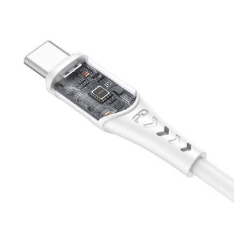 Кабели - USB-C to USB-C cable Vipfan P05, 60W, PD, 1m (white) P05-1m - быстрый заказ от производителя