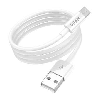 Cables - USB to Micro USB cable Vipfan X03, 3A, 1m (white) X03MK - quick order from manufacturer