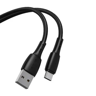 Больше не производится - USB to USB-C cable Vipfan Racing X05, 3A, 1m (black) X05TC-1m-black