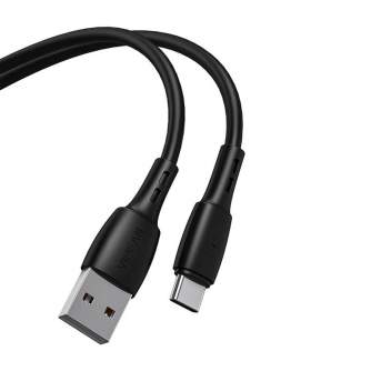 Kabeļi - USB to USB-C cable Vipfan Racing X05, 3A, 1m (black) X05TC-1m-black - ātri pasūtīt no ražotāja