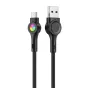 Vairs neražo - USB to Micro USB cable Vipfan Colorful X08, 3A, 1.2m (black) X08MK