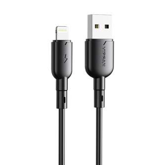 Cables - USB to Lightning cable Vipfan Colorful X11, 3A, 1m (black) X11LT-black - quick order from manufacturer