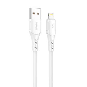 Kabeļi - USB to Lightning cable Vipfan Colorful X12, 3A, 1m (white) X12LT - ātri pasūtīt no ražotāja