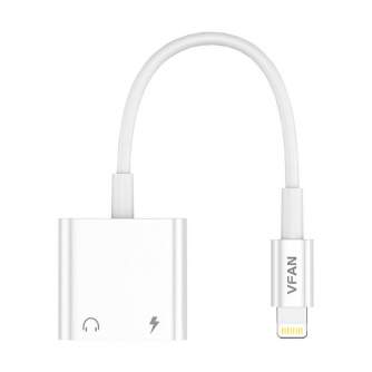 New products - Cable Vipfan L09 Lightning to 2x Lightning 10cm (white) L09 - quick order from manufacturer