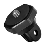 TELESIN GP-TPM-T04 1/4-inch thread mount adapter for GoPro action cameras - rubberized top plate with screw hole for secure attachment to tripods or handlebarsTELESIN GP-TPM-T04 1/4-inch thread mount adapter for GoPro action cameras - rubberized top plate with screw hole for secure attachment to tripods or handlebars