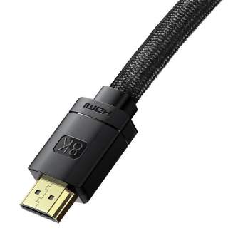 New products - HDMI to HDMI Baseus High Definition cable 0.5m, 8K (black) WKGQ040001 - quick order from manufacturer