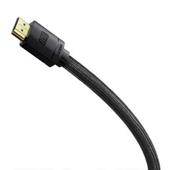 New products - HDMI to HDMI Baseus High Definition cable 0.5m, 8K (black) WKGQ040001 - quick order from manufacturer