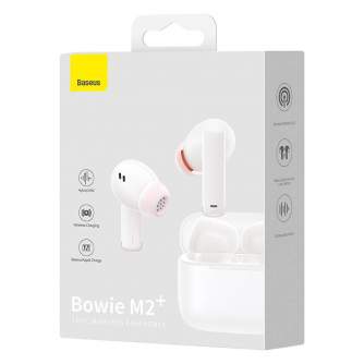 Headphones - Earphones TWS Baseus Bowie M2+ ANC (white) NGTW190002 - quick order from manufacturer