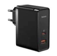 Wall charger - Wall charger Baseus GaN USB-C + USB, 100W + 1m cable (black) CCGP090201 - quick order from manufacturerWall charger - Wall charger Baseus GaN USB-C + USB, 100W + 1m cable (black) CCGP090201 - quick order from manufacturer