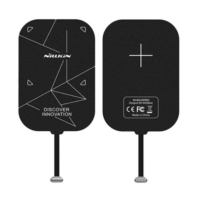 Telefonų, planšetinių kompiuterių ir GPS įkrovikliai - USB-C adapter for Nillkin Magic Tags inductive charging (black) - быстрый