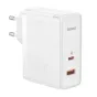 Wall charger - Wall charger Baseus GaN5 Pro USB-C + USB, 100W + 1m cable (white) CCGP090202 - quick order from manufacturer