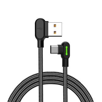 Kabeļi - USB to USB-C cable Mcdodo CA-5280 LED, 0.5m (black) CA-5280 - ātri pasūtīt no ražotāja