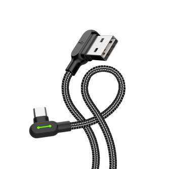 Kabeļi - USB to USB-C cable Mcdodo CA-5280 LED, 0.5m (black) CA-5280 - ātri pasūtīt no ražotāja