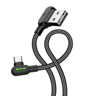Kabeļi - USB to USB-C cable Mcdodo CA-5280 LED, 3m (black) CA-5283 - ātri pasūtīt no ražotāja
