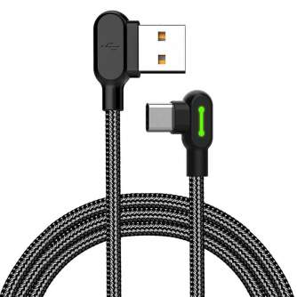 Cables - USB to USB-C cable Mcdodo CA-5280 LED, 1.8m (black) CA-5282 - quick order from manufacturer