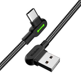 Kabeļi - USB-uz USB-C kabelis Mcdodo CA-5280 LED, 1,8 m (melns) CA-5282 - ātri pasūtīt no ražotāja