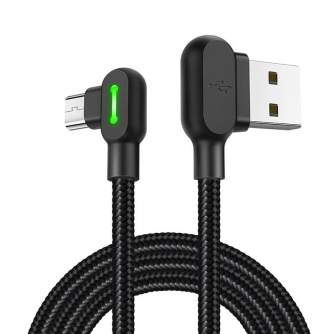 Kabeļi - USB to Micro USB Cable Mcdodo CA-5280 LED, 1.2m (Black) CA-5771 - ātri pasūtīt no ražotāja