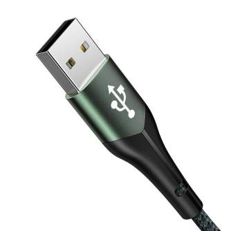 Kabeļi - USB to USB-C Mcdodo Magnificence CA-7961 LED cable, 1m (green) CA-7961 - ātri pasūtīt no ražotāja