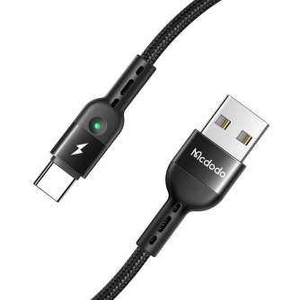 Cables - USB Spring Cable to USB-C Mcdodo Omega CA-6420 1.8m (Black) CA-6420 - quick order from manufacturer