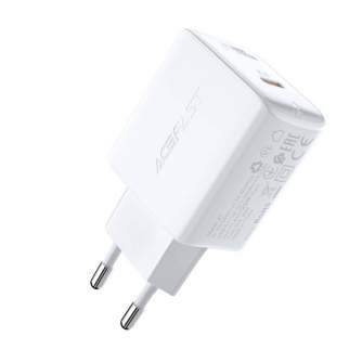 Cables - Wall Charger Acefast A1 PD20W, 1x USB-C (white) A1 white - quick order from manufacturer