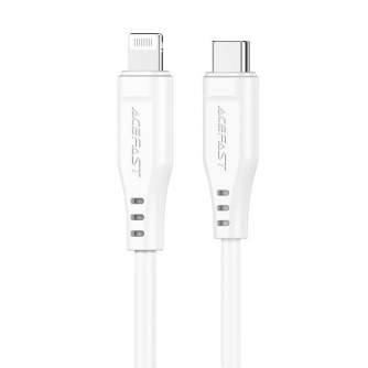 Cables - Cable USB MFI Acefast C3-01, USB-C to Lightning, 30W, 1.2m (white) C3-01 white - quick order from manufacturer