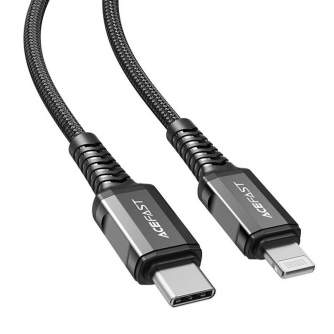 Cables - Cable USB-C to Lightning Acefast C1-01, 1.2m (black) C1-01 - quick order from manufacturer