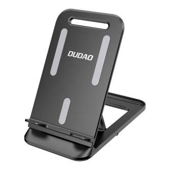 Telefonu statīvi - Mini foldable desktop phone holder Dudao F14S (black) F14s black - ātri pasūtīt no ražotāja
