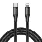 Kabeļi - USB-C Cable for Lightning Joyroom S-2024N1-PD 20W 2m (Black) S-2024N1-PD - ātri pasūtīt no ražotāja