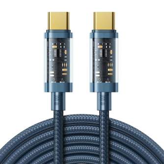 Kabeļi - USB-C to USB-C cable Joyroom S-CC100A12 100W 1.2m (blue) S-CC100A12 - ātri pasūtīt no ražotāja