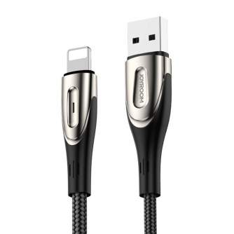 Kabeļi - USB Cable for Lightning Joyroom Sharp S-M411 3A, 2m (Black) S-M411 Lightning 2m - ātri pasūtīt no ražotāja