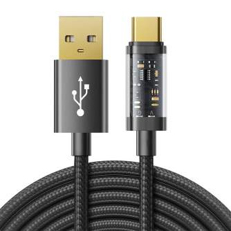 Kabeļi - USB to USB-C cable Joyroom S-UC027A12 3A, 1.2m (black) S-UC027A12 - ātri pasūtīt no ražotāja