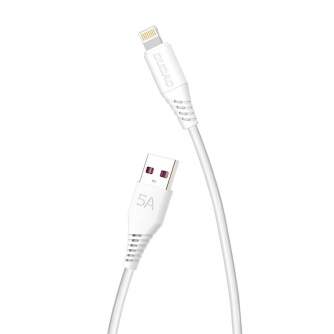 Kabeļi - USB Cable for Lightning Dudao L2L 5A, 2m (white) L2L Lightning 2m - ātri pasūtīt no ražotāja
