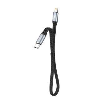 Kabeļi - USB-C to Lightning Dudao 20W PD 0.23m Cable (Black) L10P - ātri pasūtīt no ražotāja