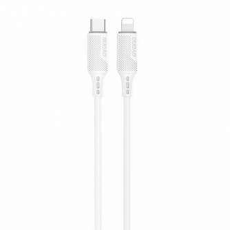 Kabeļi - USB-C cable for Lightning Dudao L6S PD 20W, 1m (white) L6S 1m - ātri pasūtīt no ražotāja